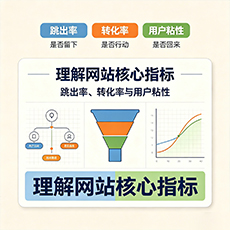 长宁区建站-理解网站核心指标：跳出率、转化率与用户粘性
