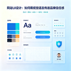 青浦区建站-网站UI设计：如何用视觉语言传递品牌信任感