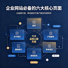 静安区建站-企业网站必备的六大核心页面
